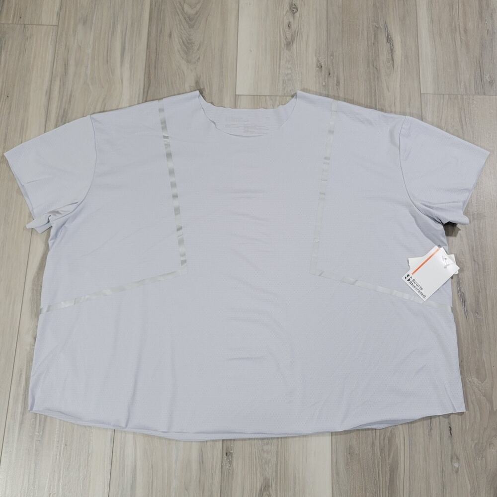 Sports Illustrated T-Shirt Women's 2X Artic Gray Round Neck Short Sleeve New